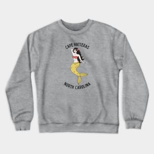 Cape Hatteras North Carolina Mermaid Crewneck Sweatshirt